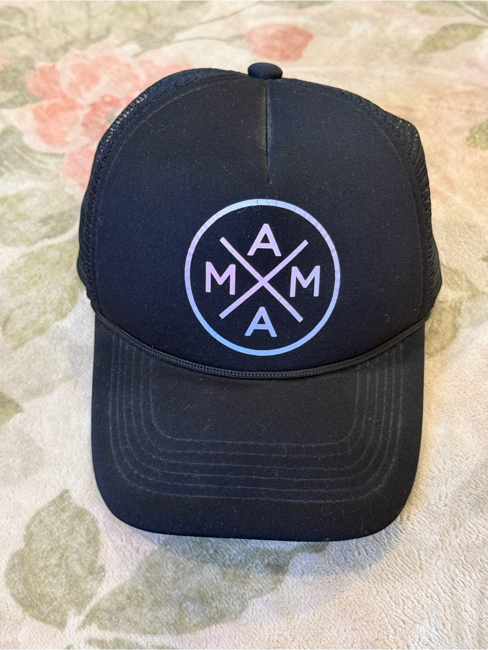 Mama ponytail trucker hat